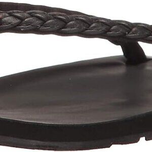 Women Flip-Flops Faux Leather Braid Arch Support Summer Casual Shoes